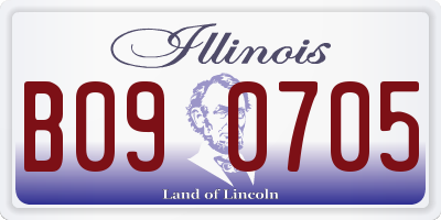 IL license plate B090705