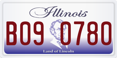 IL license plate B090780