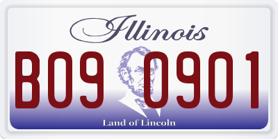 IL license plate B090901