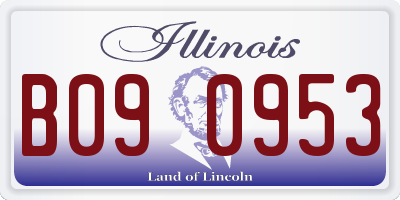 IL license plate B090953