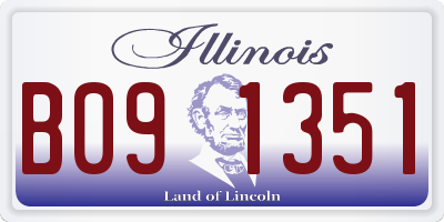 IL license plate B091351
