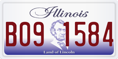 IL license plate B091584
