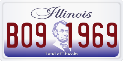 IL license plate B091969