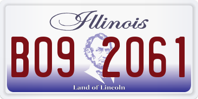 IL license plate B092061