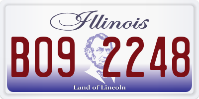 IL license plate B092248