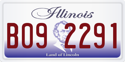 IL license plate B092291