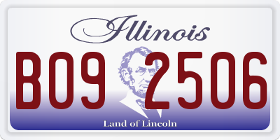 IL license plate B092506
