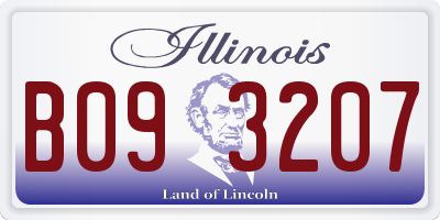 IL license plate B093207