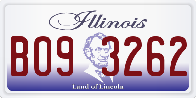 IL license plate B093262