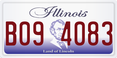 IL license plate B094083