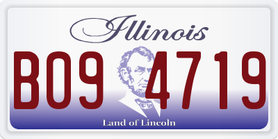 IL license plate B094719