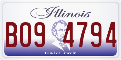 IL license plate B094794