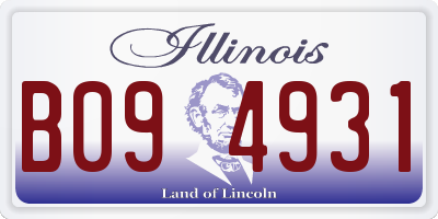IL license plate B094931