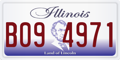 IL license plate B094971