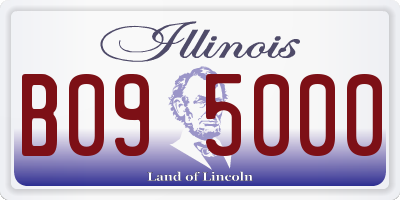 IL license plate B095000