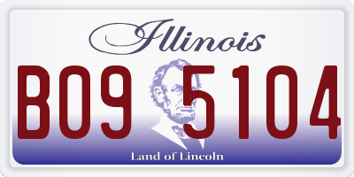IL license plate B095104