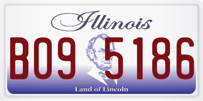 IL license plate B095186