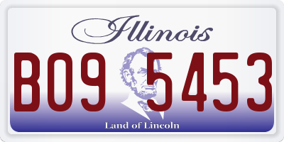 IL license plate B095453