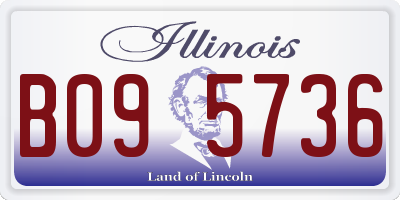 IL license plate B095736