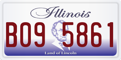 IL license plate B095861
