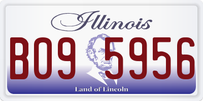 IL license plate B095956