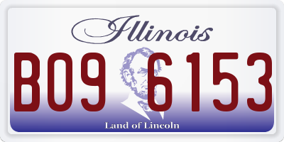 IL license plate B096153