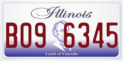 IL license plate B096345