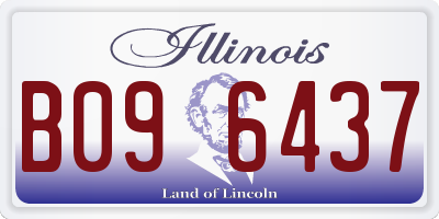 IL license plate B096437