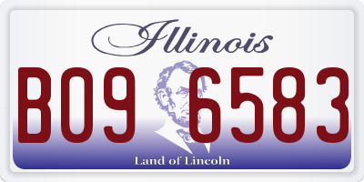 IL license plate B096583