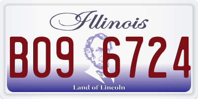 IL license plate B096724