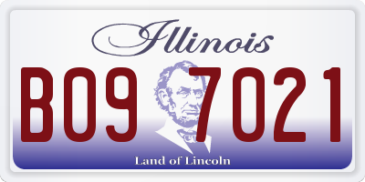 IL license plate B097021