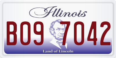 IL license plate B097042