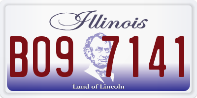 IL license plate B097141
