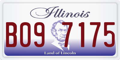 IL license plate B097175