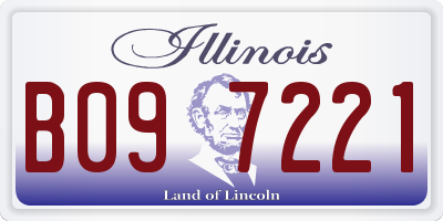IL license plate B097221