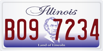 IL license plate B097234