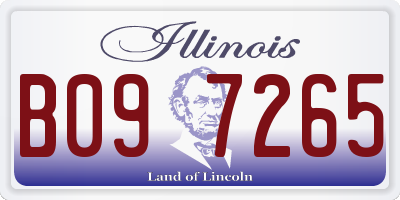 IL license plate B097265