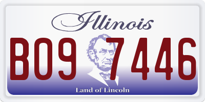 IL license plate B097446