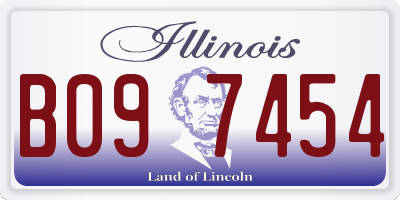 IL license plate B097454
