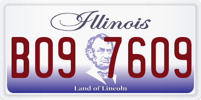 IL license plate B097609