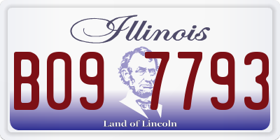 IL license plate B097793