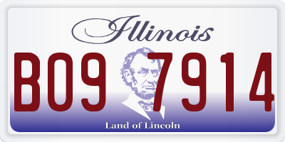 IL license plate B097914