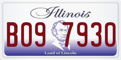 IL license plate B097930