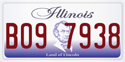 IL license plate B097938