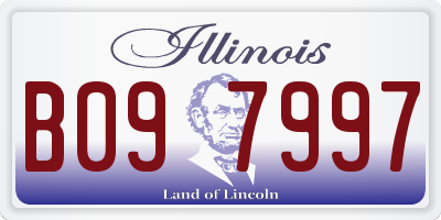 IL license plate B097997