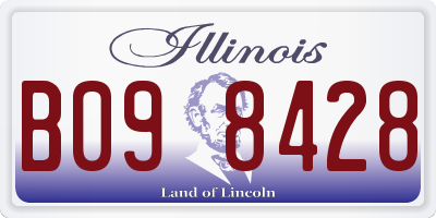 IL license plate B098428