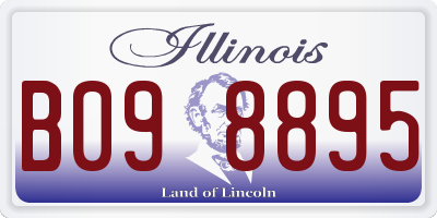 IL license plate B098895