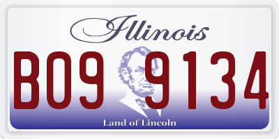 IL license plate B099134