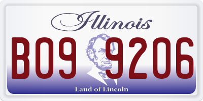 IL license plate B099206