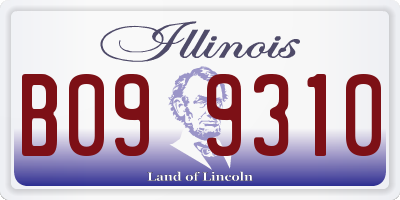 IL license plate B099310